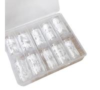 Flower Nails Art Foil Transfer Stickers Decals Floral Designs Acrylic Nails Supplies for Fingernails Toenails Decoration Flower Nail Art Supplies