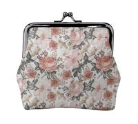 Flower Paris Tour Eiffel Portefeuille léger minimaliste pour voyages quotidiens et aventures de voyage, noir, taille unique, Art Déco, Noir , Talla única, Art déco