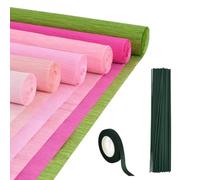 Flower Pastel Crepe Paper Fade Resistant DIY Craft Sheets