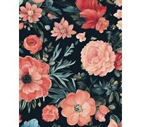 Flower pattern notebook for school and college: Beautiful notebook for adults