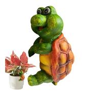Flower Pot Hugger, Frog Pot Cover, 1.97x3.74x2.36 inches Cute and Funny Design, Weather Resistant UV Proof Animal Ornament for Lawn, Yard, Desk, Pond, Workplace, Gardener