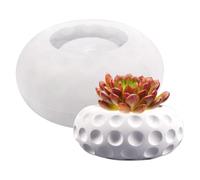 Flower Pot Silicone Mold - Epoxy Resin Planter | Pen Holder Form | 3D Vase Shape, Easy Demold Design, Reusable Food Grade Silicone, Heavy Duty, for DIY Cement Clay & Plaster Casting