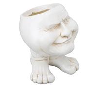 Flower Potold Man Pl Pot de Fleur Innovante Exquise R Vieil Homme Jardinière Pot Succulent Pot pour Le Jardin Extérieur Balcon Blanc Type 1 Est Adaptable à Large d'espèces. Vous