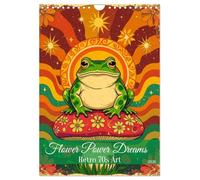 Flower Power Dreams - Retro 70s Art (Wandkalender 2026 DIN A4 hoch), CALVENDO Monatskalender: Ein farbenfroher Retro-70er-Kalender voller Flower-Power-Vibes und guter Laune.