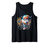 Flower Power Hippie GNOME for Women and Men Vintage Bicycle Débardeur