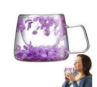 Flower Print Coffee Cup - Tasse à thé en céramique, tasse à fleurs vintage, tasse peinte à la main | Tasse à café élégante à motif floral avec poignée confortable et finition brillante pour le bureau