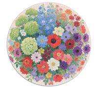 Flower Puzzles 1000 Pieces Cadeau Unique Flowers and Plants Jeu Éducatif Challenge Toy À De Qualité Supérieure Peinture Art pour Adultes Et Enfants 1000pcs (67.5x67.5cm)