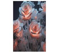 Flower Puzzles en Bois 1000 Pièces Adultes, Poster Jigsaw Puzzle, Design Unique Jouet ÉduChatif pour Adolescents Et Enfants 78×53cm