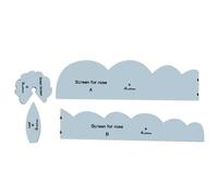 Flower Roses Template Kit - Die Cutting Art Craft Set for Sewing | Floral Stencil with Precision Cutting & Design for Clothing Embroidery, Fabric Appliques and Decorative Textile Work