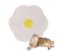 Flower Scratching Pad for Cats - Cat Wall Scratcher Flower, Rascadores Para Gatos, Cat Scratcher Wall Mounted Scratch Pad, Cat Scratcher Mat, Cardboard Cat Scratcher, Scratch Pad for Cats (White)