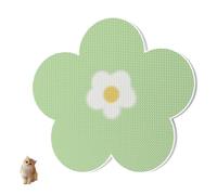 Flower Scratching Pad for Cats on Wall, 2025 New Self Adhesive Cat Scratching Mats, Furniture Protector Pet Scratcher Board Flower Shape for Door Wall (Green)