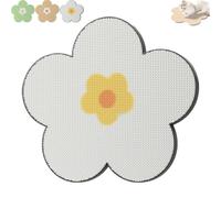 Flower Scratching Pad for Cats on Wall, Flower Shape Self-Adhesive Cat Scratching Mats, Wall Floor Mounted Cat Board for Couch Carpets Furniture Protector (White)