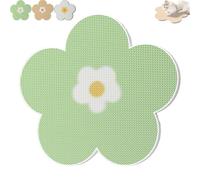 Flower Scratching Pad for Cats on Wall, Flower Shape Self-Adhesive Cat Scratching Mats, Wall Floor Mounted Cat Board for Couch Carpets Furniture Protector (Green)
