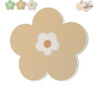 Flower Scratching Pad for Cats on Wall, Flower Shape Self-Adhesive Cat Scratching Mats, Wall Floor Mounted Cat Board for Couch Carpets Furniture Protector (Yellow)