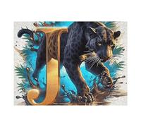 Flower Sea Léopard 500 Pièces Puzzle Créatif en Carton Anti Déchirure Bêtes fantastiques Difficulté Moyenne Activité Manuelle Loisir Créatif Cadeau Fête des Mères Premium 500 PCS