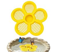 Flower Shape Floating Garden Feeder | Floating Bee Island, Bee Waterer with Safe Landing Non-Drown Design, for Butterfly Farm Pond Fountain Outdoor Backyard Patio Deck