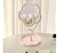 Flower Shape Makeup Mirror For Office, Makeup Mirror For Bedroom, Living Room And Minimal Spaces, Home Decoration