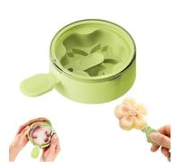 Flower-Shaped Silicone Ice Cream Mold with Lids,Multi-Layer Flower Silicone Popsicle Molds,Stackable Reusable DIY Ice Cream Maker Cups,DIY Dessert,Puree Jelly Tray