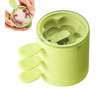 Flower-Shaped Silicone Ice Cream Molds And Compact Mini Maker Set, Professional Food-Grade Silicone Dessert Molds For Space-Saving Storage, Fun Family Activity DIY Ice Pop Trays