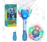 Flower Soap Bubble Stick,Electronic Soap Bubble Machine Soap Bubble Solution For Kids/Battery/Lamp,Soap Bubble Machine 10000+ Bubbles Outdoor Toys.[L24]