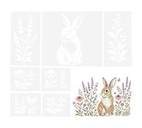 Flower Stencils - Reusable Wall Templates, Garden Painting Decor Kit