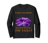 Flower The Violet du Territoire du Rhode Island Manche Longue
