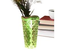 Flower Vase Humidifier For Home - Crystal Mini USB Air Humidifier With Ambient Light, Large Mist Output And 800ml Capacity, Decorative Desktop Ĥumidifier For Bedroom, Office And Home Décor