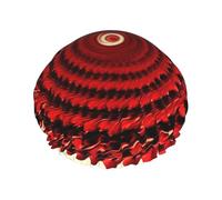 Flower Vortex Spiral Print Bonnet de douche - Double couche, respirant, sangle élastique réglable, durable, essentiels de voyage