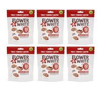Flower & White - Chocolat Crunch - Boîte de 6 - Moins de 100 calories, fabriqué pour partager, sans gluten, végétarien.