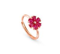 Flower woman ring Nomination Sweetrock 925 silver rose with zircons 148036/044
