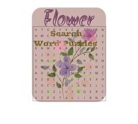 Flower Word Search Puzzle Book: Word Searches with Easy to Read print about Flowers, Flowers slightly green, Gift, Love blooming, and more|6x9 ... GIft for girlfriend, holiday and free times