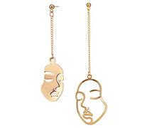 floweragrant Femmes Argent Boucles d'oreilles, Abstrait Élégant Visage Cadeaux d'anniversaire/Saint - Valentin/Noël/Fête des Mères pour Les Copines, Les Épouses, Les Sœurs, Les Filles, Les Mères