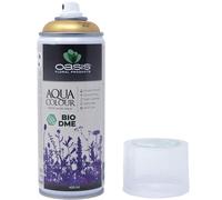 Flowerbox Oasis Aqua Colour Spray de peinture métallisé doré 400 ml Laque satinée pour l'extérieur et l'intérieur