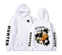 flowereyes Anime Hunter X Hunter imprimé Pullover à Capuche Gon Freecss Homme et Femme Automne Sweat-Shirt Marée Ample Manches Longues Haut