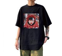 flowereyes Anime SK8 The Infinity T-Shirt Anime Reki Kyan Cosplay à Manches Courtes Pollover Langa été décontracté Haut Ample pour Unisexe