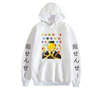 flowereyes Assassination Classroom Sweat à Capuche Koro-Sensei Street Tendance Manches Longues Haut Impression Anime Casual Fall Hoodies