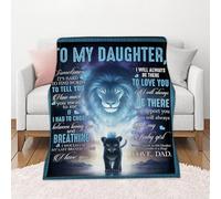 flowereyes Couverture Douce pour ma Fille, Mon Fils, ma Femme Couvertures personnalisée avec Un poème Couverture Chaude en Flanelle Douce(#22 150 * 100cm)