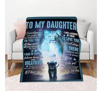 flowereyes Couverture Douce pour ma Fille, Mon Fils, ma Femme Couvertures personnalisée avec Un poème Couverture Chaude en Flanelle Douce(#24 150 * 130cm)