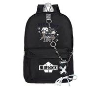 flowereyes Ecole Sacs à dos Anime Blue Lock Isagi Yoichi Student Backpack 3D Imprimer Voyage Ordinateur portable Sac à dos pour Garçons Filles