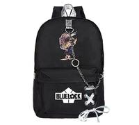 flowereyes Ecole Sacs à dos Anime Blue Lock Isagi Yoichi Student Backpack 3D Imprimer Voyage Ordinateur portable Sac à dos pour Garçons Filles