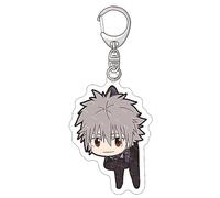flowereyes EVA Evangelion Anime Keychain Rei Ayanami Asuka Langley Souryuu Acrylic Keyring Pendant Bag Collection for Fans