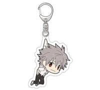 flowereyes EVA Evangelion Anime Keychain Rei Ayanami Asuka Langley Souryuu Acrylic Keyring Pendant Bag Collection for Fans