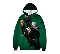 flowereyes Hommes Femmes Anime Hunter x Hunter 3D Killua Sweat à Capuche Dessin animé à Manches Longues Sweat Pull imprimé Gon Freecss Hoodie Hisoka