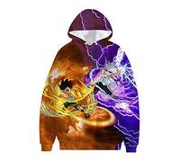 flowereyes Hommes Femmes Anime Hunter x Hunter 3D Killua Sweat à Capuche Dessin animé à Manches Longues Sweat Pull imprimé Gon Freecss Hoodie Hisoka