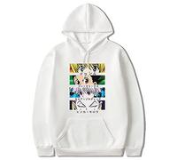 flowereyes Hunter X Hunter Sweat à Capuche Killua Zoldyck Sweat à Capuche Unisexe Hunter X Hunter Gon Freecss Harajuku Sweat à Capuche décontracté HxH Hisoka Sweat Kurapika Pull