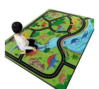 flowereyes Tapis de Jeu en Voiture Paillasson éducatif représentant Une Route Tapis de Jeu interactif antidérapant et Lavable pour Enfants Tout-Petits crèche Salle Jeux Salle Classe