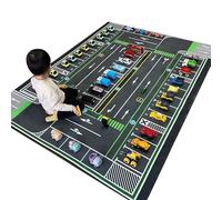 flowereyes Tapis de Jeu en Voiture Paillasson éducatif représentant Une Route Tapis de Jeu interactif antidérapant et Lavable pour Enfants Tout-Petits crèche Salle Jeux Salle Classe