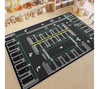 flowereyes Tapis de Jeu Route Tapis éducatif interactif antidérapant et Lavable idéal pour Les activités ludiques en intérieur Chambre d'enfant Salle Jeux Salle Classe