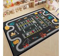 flowereyes Tapis de Jeu Route Tapis éducatif interactif antidérapant et Lavable idéal pour Les activités ludiques en intérieur Chambre d'enfant Salle Jeux Salle Classe