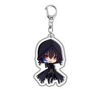 flowereyes The Eminence in Shadow Keychain Anime Figure Fashion Bag Car Key Pendant Cute Kagenou Cid Delta Alpha Character Keyring Cosplay Props Multicolor
